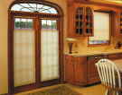 EcoSmart shades are perfect for doors because they have a low profile and are hardly visible when raised.